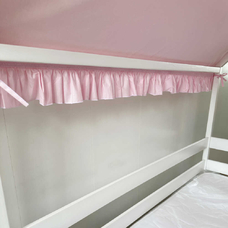 Крыша и шторы для кроватки домика ТД-39