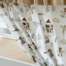 Крыша и шторы для кроватки домика ТД-45